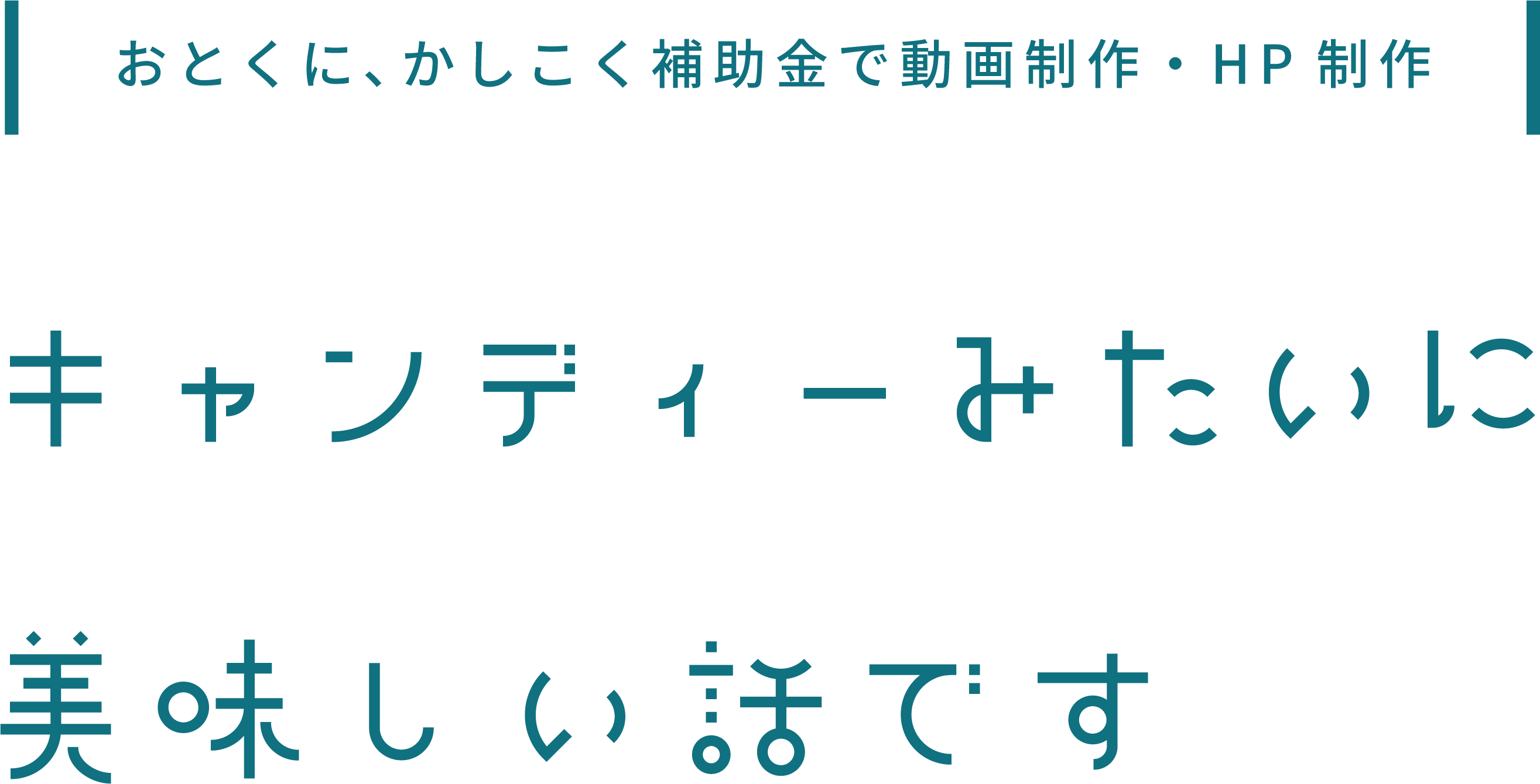 おとくに、かしこく補助金で動画制作・HP制作